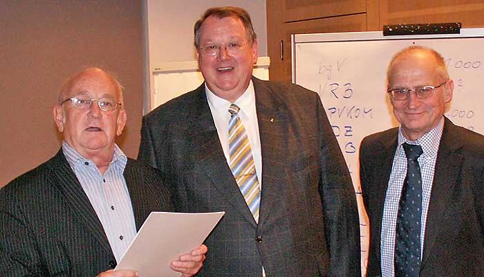 von links: Hans Burggraf, Peter Heesen, Dr. Herbert Bartsch