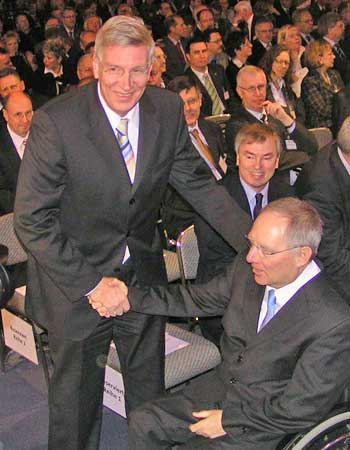 Dr. Ingo Wolf und Dr. Wolfgang Schäuble