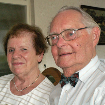Erftstadt, 10. Juli 2008:
Fritz und Lore Sengenberger sind seit 60 Jahren verheiratet.